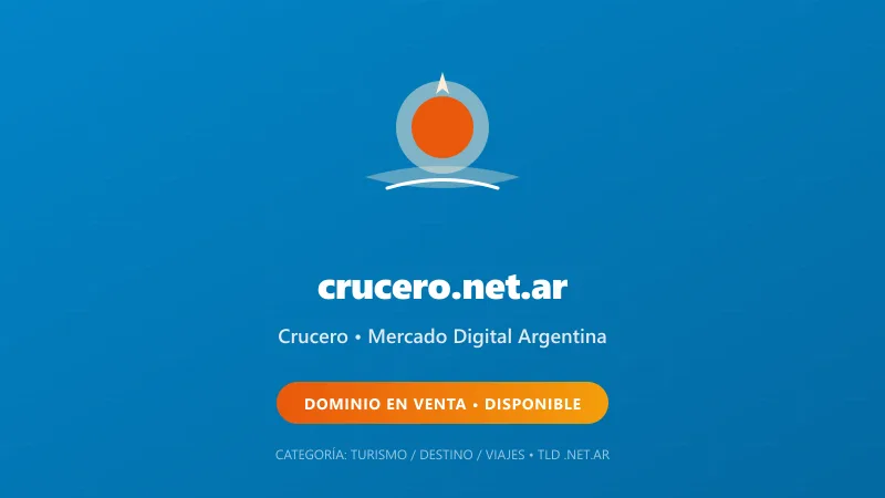 Identidad gráfica y activo digital para Crucero en Argentina